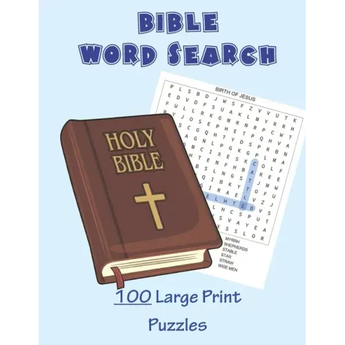 Bible Word Search - 100 Large Print Puzzles