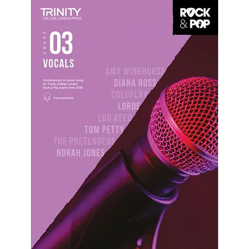 Trinity Rock & Pop 2018 Vocals: Grade 3