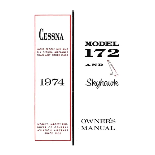 Cessna 1974 Model 172 and Skyhawk Owner's Manual