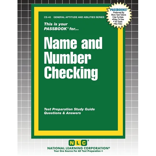 Name and Number Checking