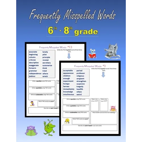 Frequently Misspelled Words (6th grade - 8th grade)