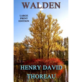 Walden - Large Print Edition