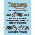 TRIUMPH 350cc & 500cc UNIT CONSTRUCTION TWINS 1963-1974 WORKSHOP MANUAL