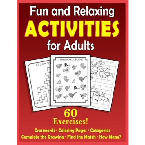Fun and Relaxing Activities for Adults: Puzzles for People with Dementia [Large-Print]