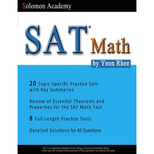 SAT Math: Solomon Academy's SAT Math Book