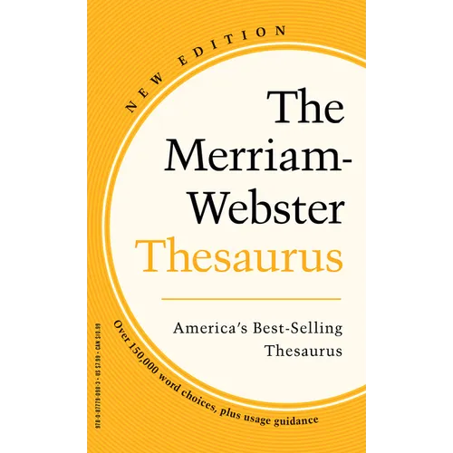 The Merriam-Webster Thesaurus - America's Best-Selling Thesaurus - Mass Market Paperback