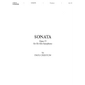 Paul Creston Sonata Op. 19 E-Flat Alto Saxophone Sheet Music Medium-Difficult Saxophone Solo 20th Century Concert Piece Shawnee Press Music Book for S