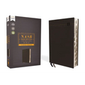 Nasb, Thinline Bible, Large Print, Leathersoft, Black, Red Letter Edition, 2020 Text, Thumb Indexed, Comfort Print