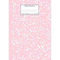 Marble Notebook A4: Pastel Pink College Ruled Journal