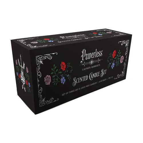 Lauren Roberts: Powerless Trilogy Scented Glass Candle Set (Set of 3)