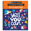 Brain Games - Sticker by Number: Be Inspired - 2 Books in 1 (20 Images to Sticker)