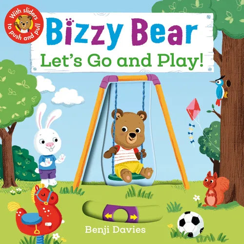 Bizzy Bear: Let's Go and Play: (Interactive Board Book about Playing at the Park for Toddlers - With Sturdy Tabs and Slides to Push and Pull)