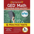 GED Math Prep Book 2025 and 2026: 6 Practice Tests and GED Study Guide [8th Edition]