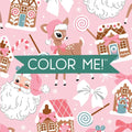 Color Me! Christmas - Keepsake Coloring Books Compact Edition: Classic Holiday & Winter Designs with Quotes 7x7 Inches Stocking Stuffer, Coloring Book
