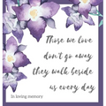 Religious quote in loving memory, condolence book to sign
