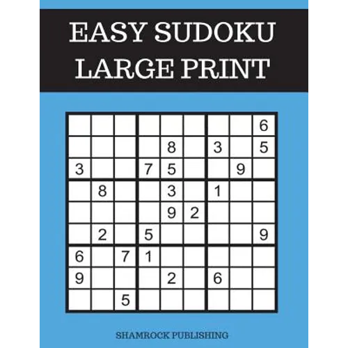 Easy Sudoku Puzzle Books Large Print