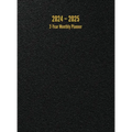 2024 - 2025 2-Year Monthly Planner: 24-Month Calendar (Black) - Large