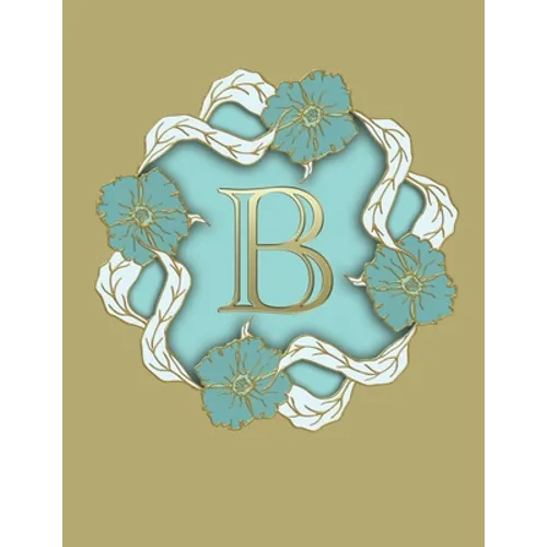 B: 100 Pages 8.5" X 11" Monogram Notebook College Ruled Line Paper