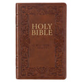 KJV Bible Deluxe Gift (Faux Leather, Medium Brown)