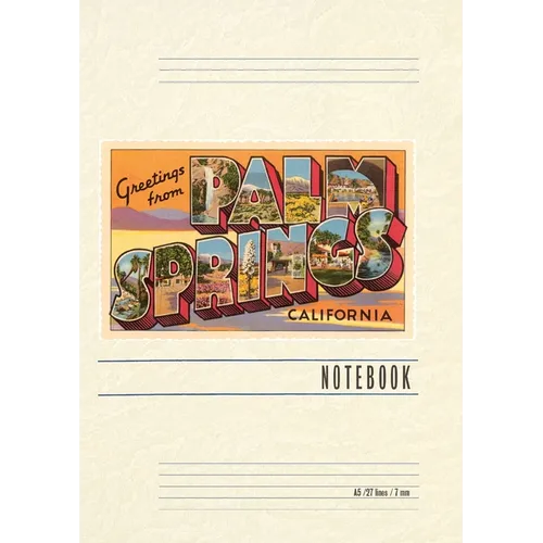 Vintage Lined Notebook Greetings from Palm Springs, California