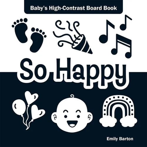 So Happy: Baby's High-Contrast Board Book
