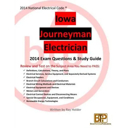 Iowa 2014 Journeyman Electrician Study Guide
