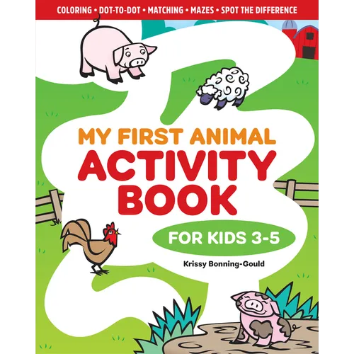 My First Animal Activity Book: For Kids 3-5