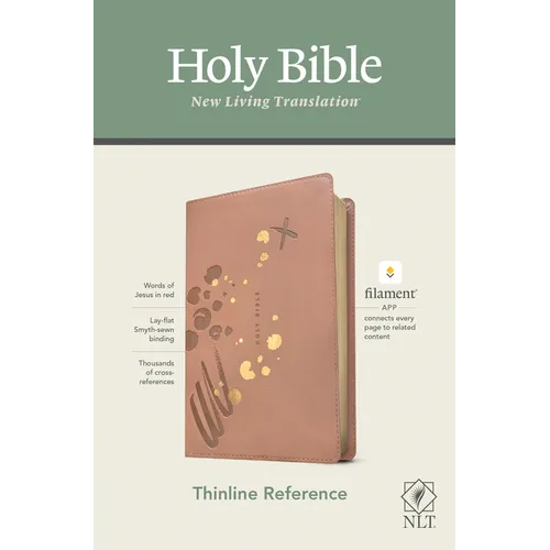 NLT Thinline Reference Bible, Filament Enabled Edition (Red Letter, Leatherlike, Pink)