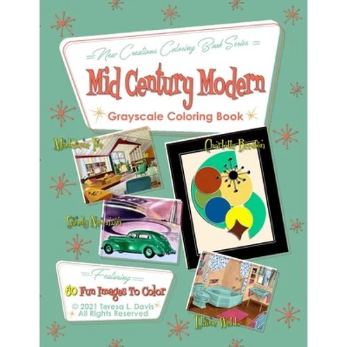 New Creations Coloring Book Series: Mid-Century Modern