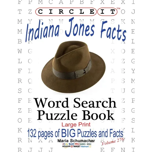 Circle It, Indiana Jones Facts, Word Search, Puzzle Book