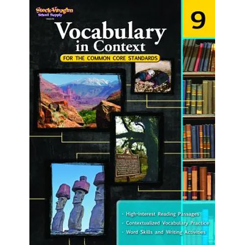 Vocabulary in Context for the Common Core Standards Reproducible Grade 9