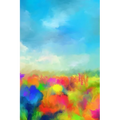 Watercolor Garden: Discreet Internet Password Log Book. Large Print