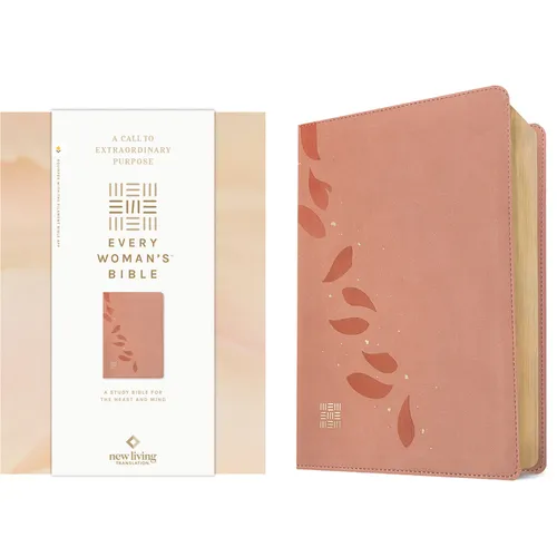 NLT Every Woman's Bible, Filament Enabled (Leatherlike, Pink Petals, Red Letter)