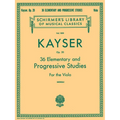 36 Elementary and Progressive Studies: Schirmer Library of Classics Volume 1850 Viola Method