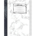 Graph Paper Composition Notebook: 110 Pages - Quad Ruled 4x4 - 8.5" x 11" Marble Large Notebook with Grid Paper - Math Notebook For Students