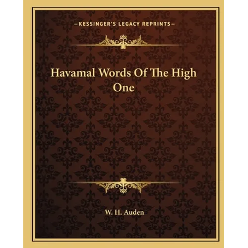 Havamal Words Of The High One