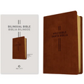 Bilingual Bible / Biblia Bilingüe Nlt/Ntv (Leatherlike, Brown)