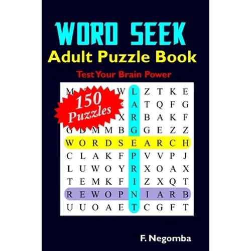 WORD SEEK Adult Puzzle Book