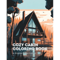 Cozy Cabin Coloring Book for Kids & Adults A-Frame Cabin Edition: 45 A-Frame Cabins to Color