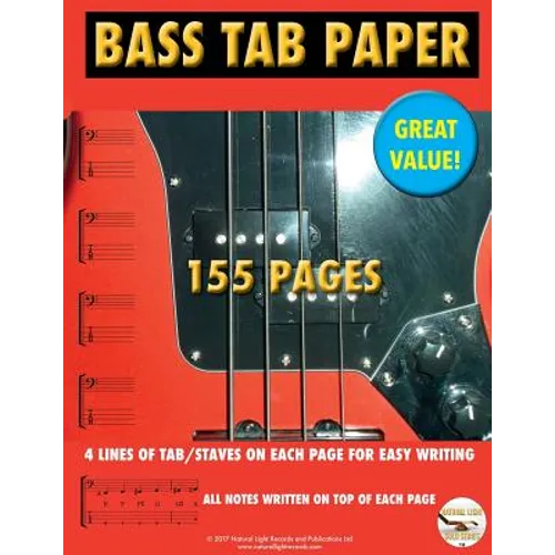 Bass TAB Paper: Best TAB Easy Write