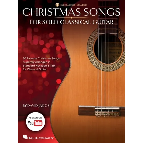 Christmas Songs for Solo Classical Guitar Book/Online Audio