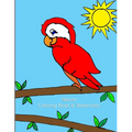Nature Coloring Book & Watercolor