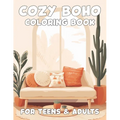 Cozy Boho Coloring Book for Teens and Adults