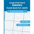 Large Print Hard SUDOKU Puzzle Book For Adults: 50 Large 16x16 Puzzles with Solutions!