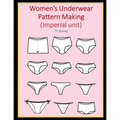Women's Underwear Pattern Making (Imperial unit)