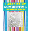 Large Print Summertime Word Search
