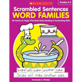 Scrambled Sentences: Word Families: 40 Hands-On Pages That Boost Early Reading & Handwriting Skills