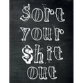 Sort Your $hit Out: Monthly Budget Planner (Undated - Start Any Time) Paycheck Bill Tracker (Budget Planning)