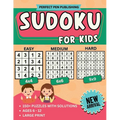 Sudoku for Kids: Beginner Sudoku Puzzle Book for Children with 4x4, 6x6, 9x9 Grids Levels - Easy, Medium, Hard For Ages 6-12 Large Print New Arrival