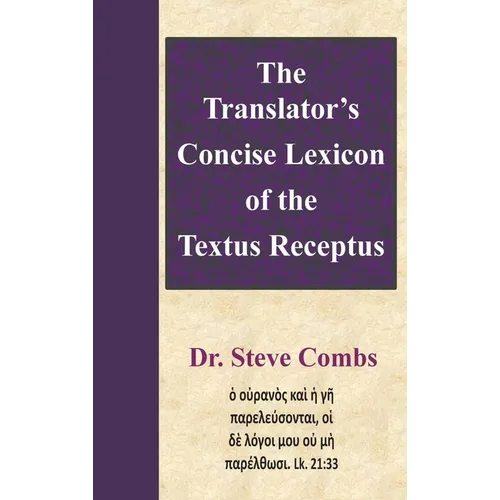 The Translator's Concise Lexicon of the Textus Receptus